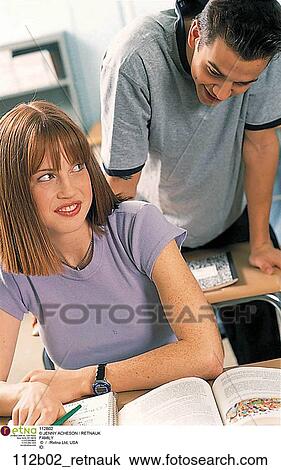 School, Boy, Girl, Flirting, Smiling View Large Photo Image Stock Image - School, Boy, Girl, Flirting, Smiling. Fotosearch