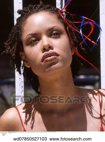 Stock Image - solo, generic, summer, sunny, under 35, abroad. Fotosearch