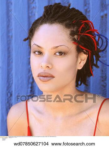 Picture - under 35, summer, solo, portrait, people. Fotosearch