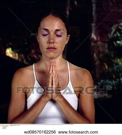 Stock Photograph - under 35, twenties, tanned, summer, solo. Fotosearch