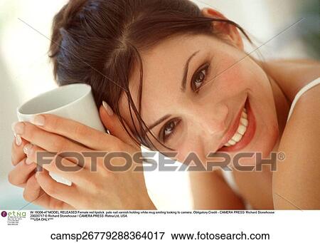 Woman, Home, Inside, Drinking, Pensive, Happy View Large Photo Image Stock Photo - Woman, Home, Inside, Drinking, Pensive, Happy. Fotosearch