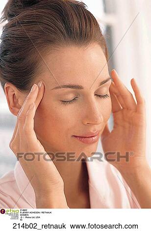 Woman, Inside, Pain, Massage, Headache, Brunette, Caucasian View Large Photo Image Stock Image - Woman, Inside, Pain, Massage, Headache, Brunette, Caucasian. Fotosearch