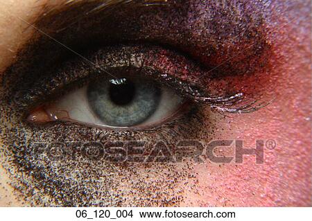 close up beauty shot of a model's eye make up woman female lash mascara blusher 20's 30's View Large Photo Image Picture - close up beauty shot of a model's eye make up woman female lash mascara blusher 20's 30's. Fotosearch
