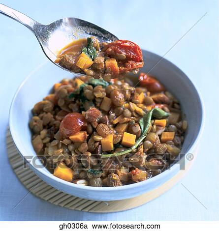 Fruit and nut lentil stew View Large Photo Image Stock Image - Fruit and nut lentil stew. Fotosearch
