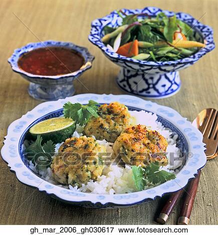 Stock Photo - thai fish cakes. Fotosearch