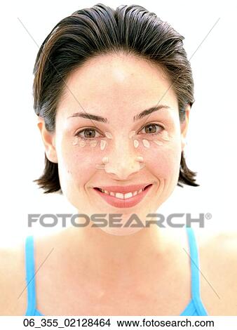 BeautyPortrait of a woman wearing concealer View Large Photo Image Picture - BeautyPortrait of a woman wearing concealer . Fotosearch