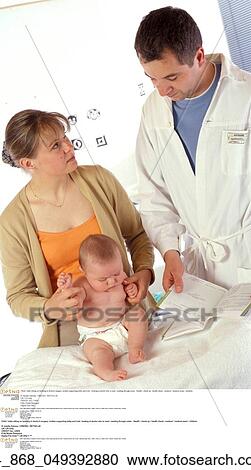 Child / baby sitting on bedding in doctor's surgery" View Large Photo Image Stock Image - Child / baby sitting on bedding in doctor's surgery". Fotosearch