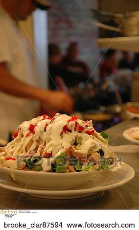 dinner party, large salad View Large Photo Image Picture - dinner party, large salad. Fotosearch