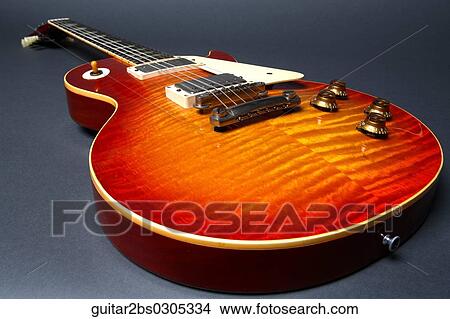 Picture - Gibson Les Paul guitar. Fotosearch