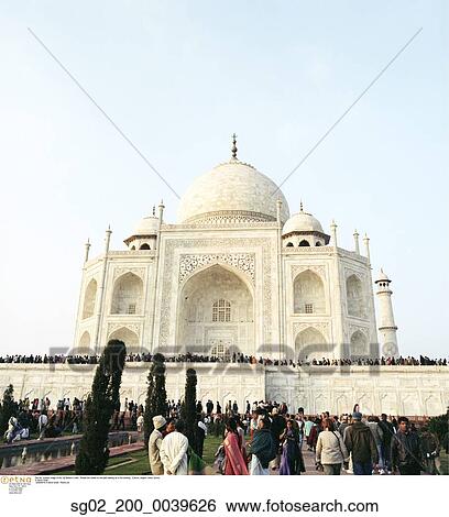 Taj Mahal View Large Photo Image Stock Photograph - Taj Mahal. Fotosearch
