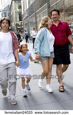 walking, family, sidewalk, city View Large Photo Image Stock Image - walking, family, sidewalk, city. Fotosearch