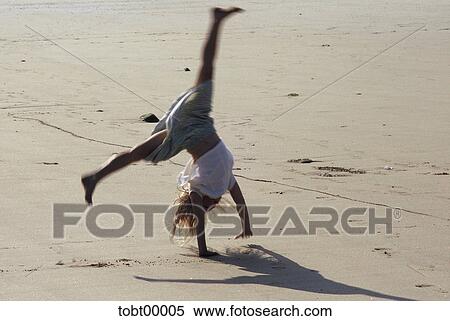 beach, lass, sport, advice, cartwheel, shirt, arms View Large Photo Image Stock Photography - beach, lass, sport, advice, cartwheel, shirt, arms. Fotosearch