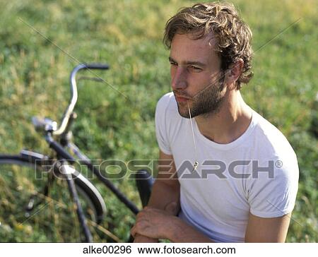 beard, bicycle, CONTEMPLATIVE, Day, spring awakening View Large Photo Image Stock Photograph - beard, bicycle, CONTEMPLATIVE, Day, spring awakening. Fotosearch