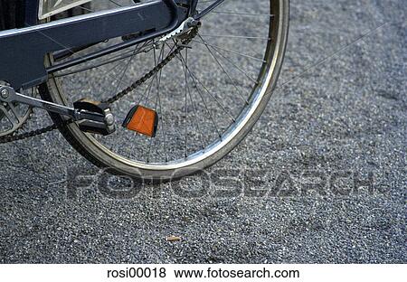 bicycle, tar lining, rim, stones, reflectors, wheel, spokes View Large Photo Image Stock Photo - bicycle, tar lining, rim, stones, reflectors, wheel, spokes. Fotosearch