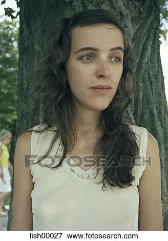 brown hair, detail, woman, young woman, portrait, individual, natural View Large Photo Image Stock Photo - brown hair, detail, woman, young woman, portrait, individual, natural. Fotosearch