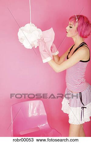 cleaning lady, pink, clean, scrub, cleanliness, spring cleaning View Large Photo Image Stock Image - cleaning lady, pink, clean, scrub, cleanliness, spring cleaning. Fotosearch
