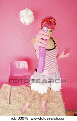 cleaning lady, pink, clean, scrub, cleanliness, spring cleaning View Large Photo Image Stock Photo - cleaning lady, pink, clean, scrub, cleanliness, spring cleaning. Fotosearch