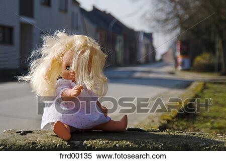 Stock Photography - doll, puppet, toy, plaything, toys, road, street. Fotosearch