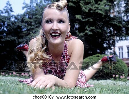 fashion, outdoor shot, grass, ringlet, ribbon, lass, pout View Large Photo Image Stock Photo - fashion, outdoor shot, grass, ringlet, ribbon, lass, pout. Fotosearch