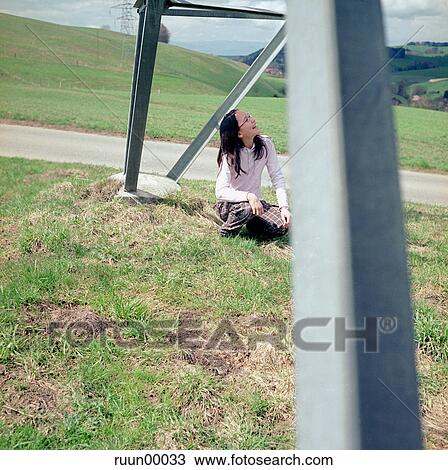 girl, woman, laugh, pools, landscape, scenery, grass View Large Photo Image Stock Image - girl, woman, laugh, pools, landscape, scenery, grass. Fotosearch