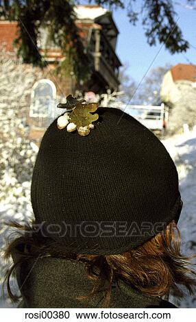 leaf, winter, leaves, blades, cap, hat, snow View Large Photo Image Stock Image - leaf, winter, leaves, blades, cap, hat, snow. Fotosearch