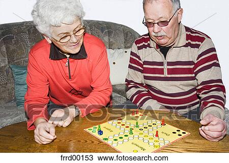 Stock Image - memory training, woman, portrait, hale, senior, great grandmother, great grandfather. Fotosearch