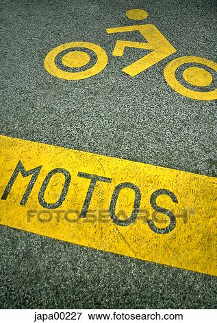 Stock Photo - palut, Grey, motorbike, to bike, traffic, transportation, yellow. Fotosearch