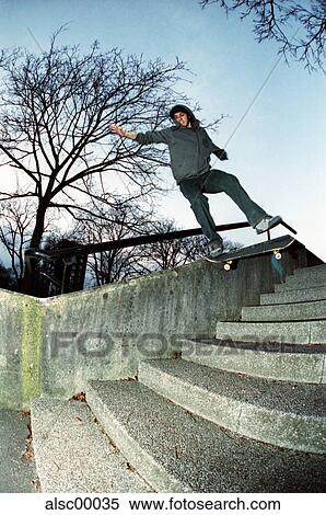 railing, skateboard, sport, teenager, fun sports, tree View Large Photo Image Stock Photography - railing, skateboard, sport, teenager, fun sports, tree. Fotosearch