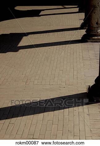 shade, shadow, pillars, mantua, paving-stones, cobblestones, bottom View Large Photo Image Stock Photo - shade, shadow, pillars, mantua, paving-stones, cobblestones, bottom. Fotosearch