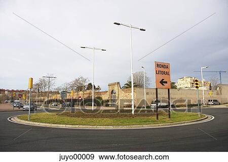 Spain, road, landscape, city, street View Large Photo Image Stock Photo - Spain, road, landscape, city, street. Fotosearch