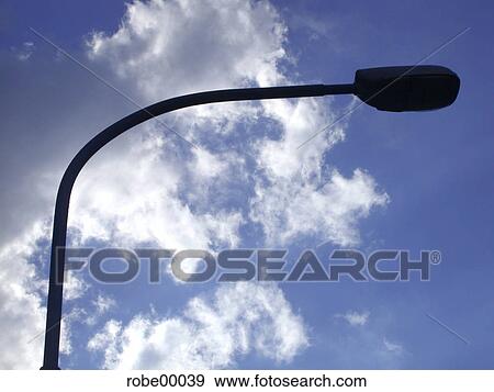 street lamp, sky, light, clouds, back light View Large Photo Image Stock Photo - street lamp, sky, light, clouds, back light. Fotosearch