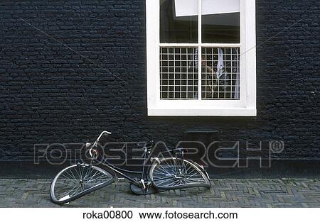 travel, Amsterdam, Netherlands, bicycle, window, windows, alley View Large Photo Image Stock Image - travel, Amsterdam, Netherlands, bicycle, window, windows, alley. Fotosearch