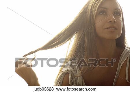 upper part of the body, woman, blouse, white, years, indoor photo, womanlike View Large Photo Image Stock Photo - upper part of the body, woman, blouse, white, years, indoor photo, womanlike. Fotosearch