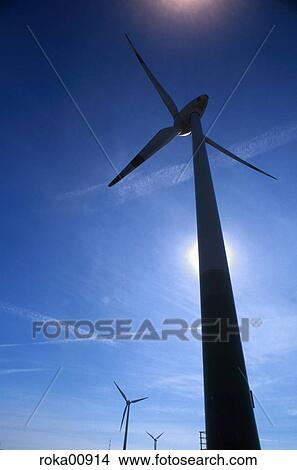 wind wheel, alternate, blue sky, windmill, energy, future, blue View Large Photo Image Picture - wind wheel, alternate, blue sky, windmill, energy, future, blue. Fotosearch