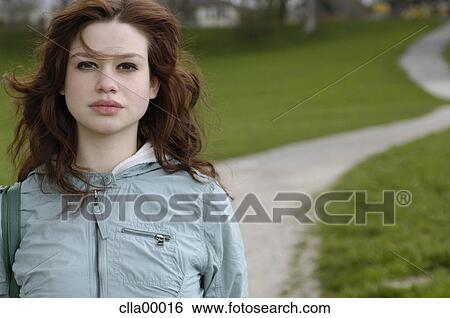 brown hair, fair skin, long hair, teenager, full lips, woman, young View Large Photo Image Stock Photograph - brown hair, fair skin, long hair, teenager, full lips, woman, young. Fotosearch