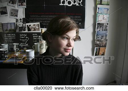 brown hair, fair skin, poster, woman, sweater, full lips, young View Large Photo Image Stock Image - brown hair, fair skin, poster, woman, sweater, full lips, young. Fotosearch