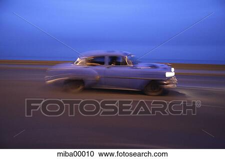 classic car, blue sky, Cuba, car, blue, road, street View Large Photo Image Stock Image - classic car, blue sky, Cuba, car, blue, road, street. Fotosearch