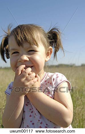 Stock Photo - delight, gladness, pools, summers, spring awakening, person, only child. Fotosearch