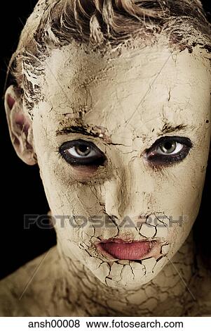 Earth, flat, healing earth, portrait, wellness, woman, girl View Large Photo Image Stock Photo - Earth, flat, healing earth, portrait, wellness, woman, girl. Fotosearch