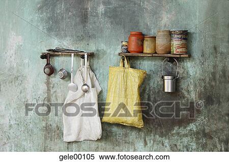 Stock Photography - fitted kitchen, India, economy, Asia, poverty, kitchen, cuisine. Fotosearch