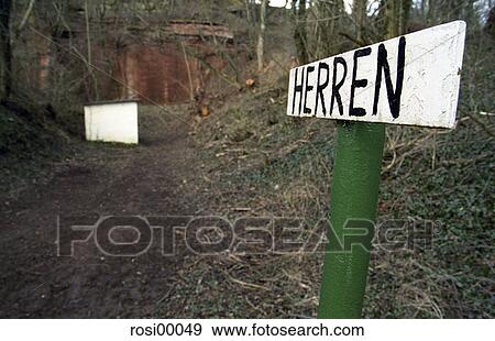 gentlemen, sign, WC, nature, forest, scripture, duff View Large Photo Image Stock Photo - gentlemen, sign, WC, nature, forest, scripture, duff. Fotosearch