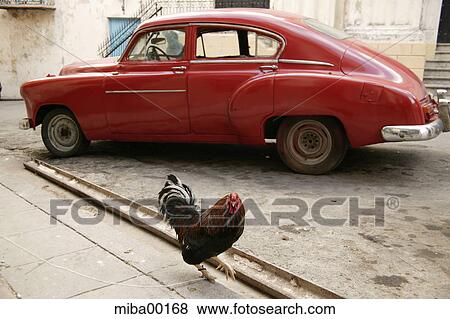 Stock Photo - havanna, Cuba, boneshaker, Havana, Caribbean, car, travel. Fotosearch
