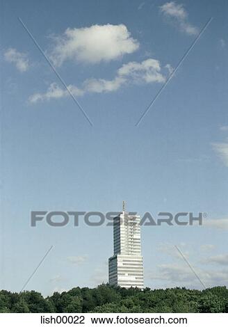high rise, blue sky, high-rise building, architecture, behind, past View Large Photo Image Stock Image - high rise, blue sky, high-rise building, architecture, behind, past. Fotosearch