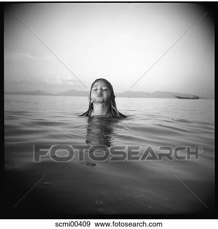 holidays, vacation, Thailand, child, girl, sea, water View Large Photo Image Stock Photo - holidays, vacation, Thailand, child, girl, sea, water. Fotosearch