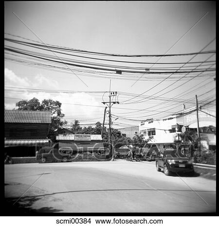 holidays, vacation, Thailand, road, street, houses, traffic View Large Photo Image Picture - holidays, vacation, Thailand, road, street, houses, traffic. Fotosearch
