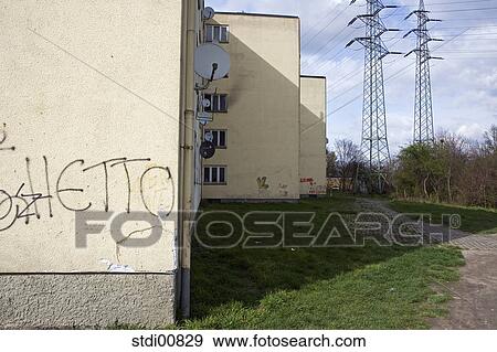 Stock Photo - homeless, ghetto, destiny, homeless people, poverty, love of life, pylons. Fotosearch