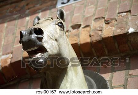 Stock Photo - junk market, horse figure, horse, head, shape, figure, object. Fotosearch