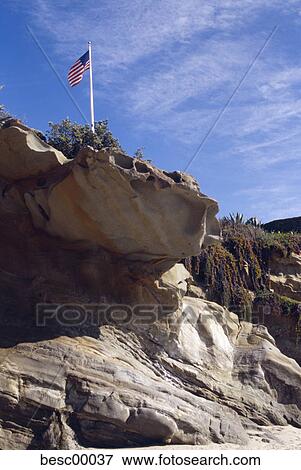 Laguna Beach, beach, California, flag, stone, rock, laguna View Large Photo Image Stock Photo - Laguna Beach, beach, California, flag, stone, rock, laguna. Fotosearch