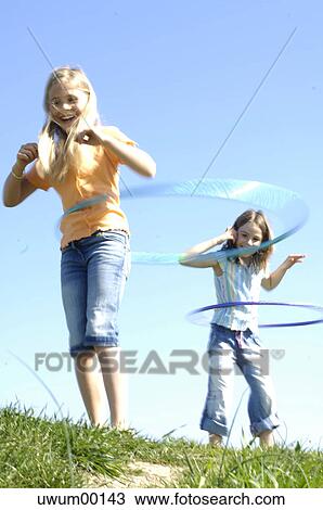 Stock Image - move, delight, gladness, pools, game, pleasure, hoop. Fotosearch