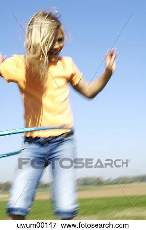 Stock Photo - move, delight, gladness, pools, game, pleasure, hoop. Fotosearch